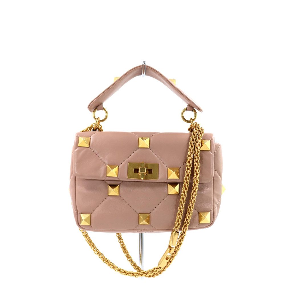 Valentino Roman Stud Pelle Rosa