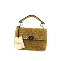 Valentino Spike Media Suede Havana Beige