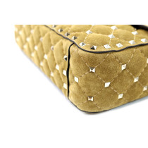 Valentino Spike Media Suede Havana Beige