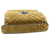Valentino Spike Media Suede Havana Beige