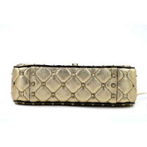 Valentino Spike Small Pelle Oro Laminato