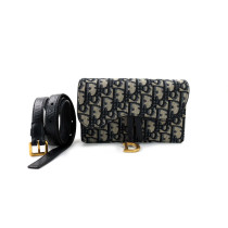 Dior Marsupio Saddle Tela Oblique Blu