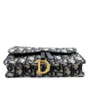 Dior Marsupio Saddle Tela Oblique Blu