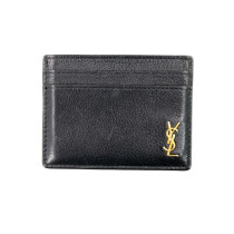 Saint Laurent Portacarte Cassandre Tiny Pelle Nera