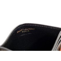 Saint Laurent Portacarte Cassandre Tiny Pelle Nera