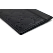 Gucci Portacarte Emblem Pelle Nera