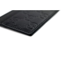 Gucci Portacarte Emblem Pelle Nera