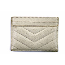 Saint Laurent Portacarte Cassandre Matelassè Pelle Bianca