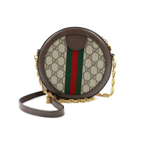 Gucci Tracolla Ophidia Mini Rotonda GG Marrone