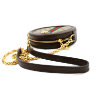 Gucci Tracolla Ophidia Mini Rotonda GG Marrone