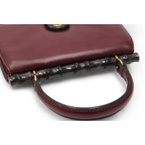 Gucci Bamboo Pelle Bordeaux