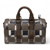 Louis Vuitton Keepall 25 PVC Marrone