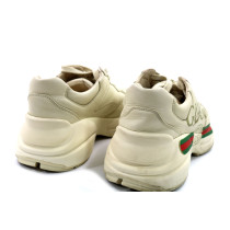 Gucci Sneackers Rhyton Pelle Beige