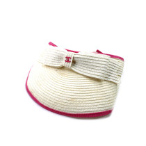 Chanel Cappello Rafia Bianca e Rosa