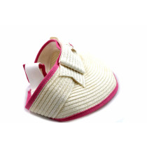 Chanel Cappello Rafia Bianca e Rosa