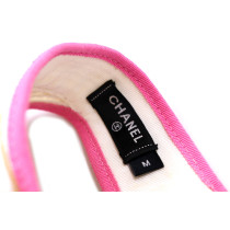Chanel Cappello Rafia Bianca e Rosa