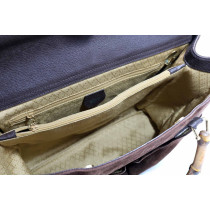 Gucci Bamboo Handbag Tote Camoscio Marrone