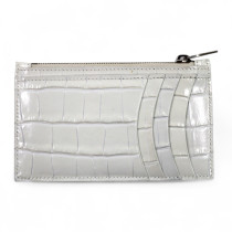 Balenciaga Portafoglio Pelle Stampa Cocco Bianca