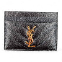 Saint Laurent Portacarte Pelle Nera