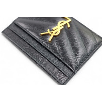 Saint Laurent Portacarte Pelle Nera