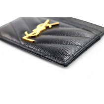 Saint Laurent Portacarte Pelle Nera