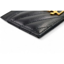 Saint Laurent Portacarte Pelle Nera
