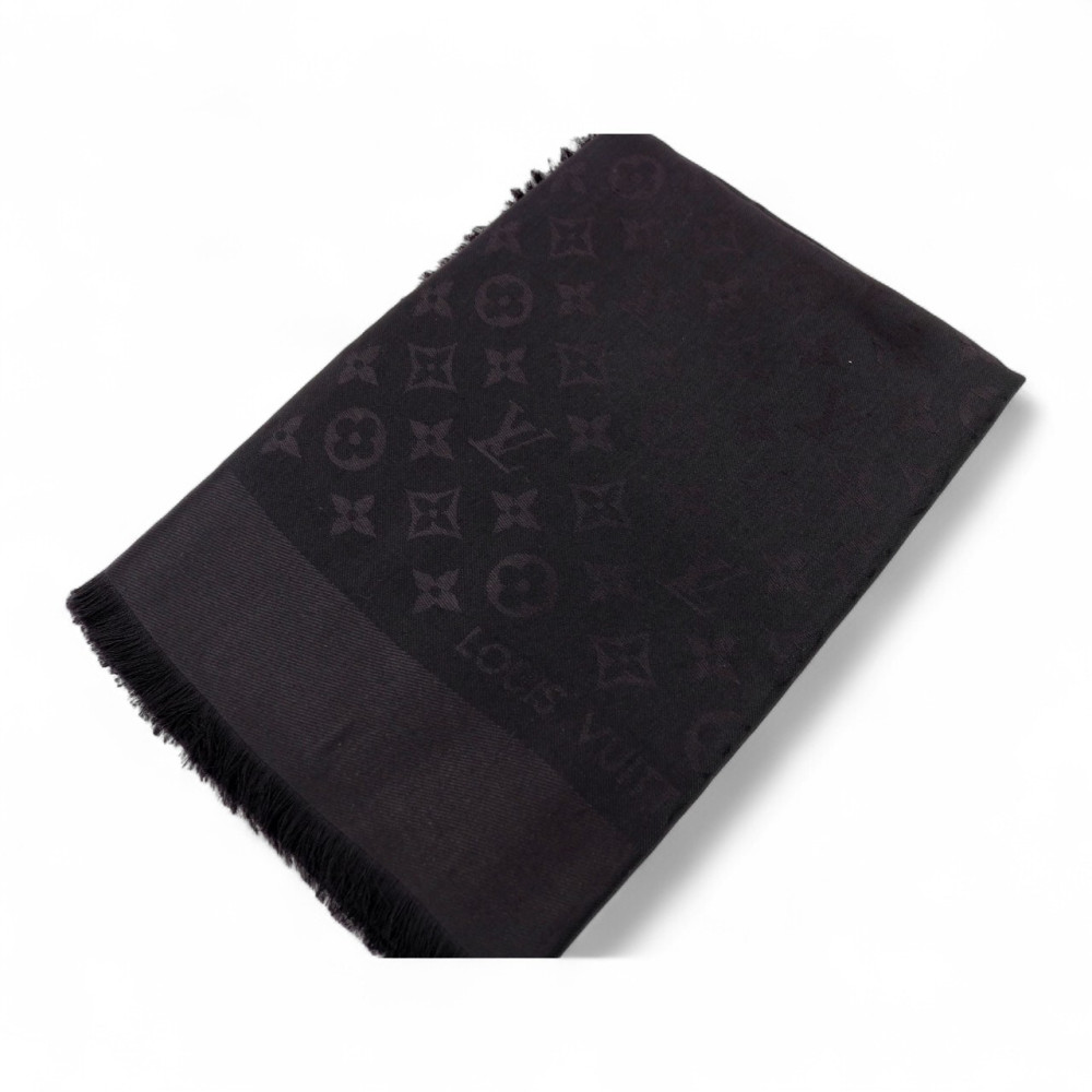 Louis Vuitton Stola Seta e Lana Nera