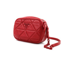 Prada Diagramme Camera Bag Pelle Rossa