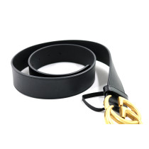 Gucci Cintura Marmont Pelle Nera