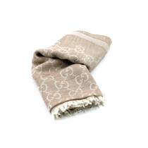 Gucci Sciarpa Lana e Seta Beige