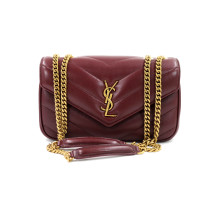Saint Laurent Lou Lou Small Pelle Burgundy