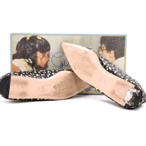 Gucci Ballerine Liberty Flower Pelle Nera e Fantasia