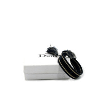 Dior Bracciale Tela Blu, Bianca e Nera