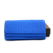 Bottega Veneta Portafoglio Continental Pelle Blu Elettrico