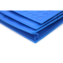 Bottega Veneta Portafoglio Continental Pelle Blu Elettrico