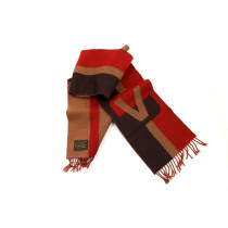 Louis Vuitton Sciarpa Cashmere Beige e Rosso
