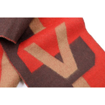 Louis Vuitton Sciarpa Cashmere Beige e Rosso