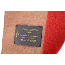 Louis Vuitton Sciarpa Cashmere Beige e Rosso