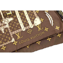 Louis Vuitton Foulard Seta Monogram Marrone