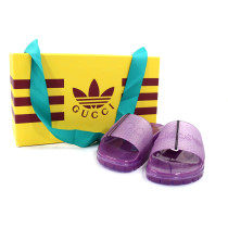 Gucci per Adidas Ciabatte Adilette Slide Gomma Viola