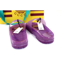 Gucci per Adidas Ciabatte Adilette Slide Gomma Viola