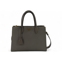 Prada Shopping Pelle Saffiano Tortora