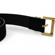 Saint Laurent Cintura Suede Nera