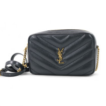 Saint Laurent Camera Bag Lou Lou Pelle d'Agnello Nera