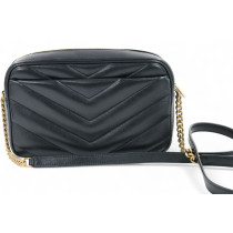Saint Laurent Camera Bag Lou Lou Pelle d'Agnello Nera