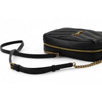 Saint Laurent Camera Bag Lou Lou Pelle d'Agnello Nera