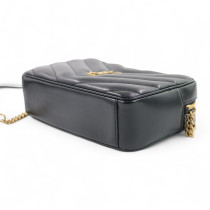 Saint Laurent Camera Bag Lou Lou Pelle d'Agnello Nera