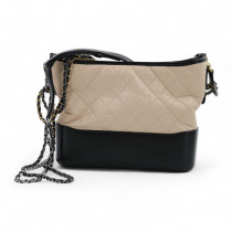 Chanel Gabrielle Pelle Nera e Beige