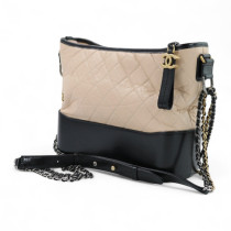 Chanel Gabrielle Pelle Nera e Beige