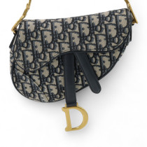 Dior Sella Mini Tela Blu